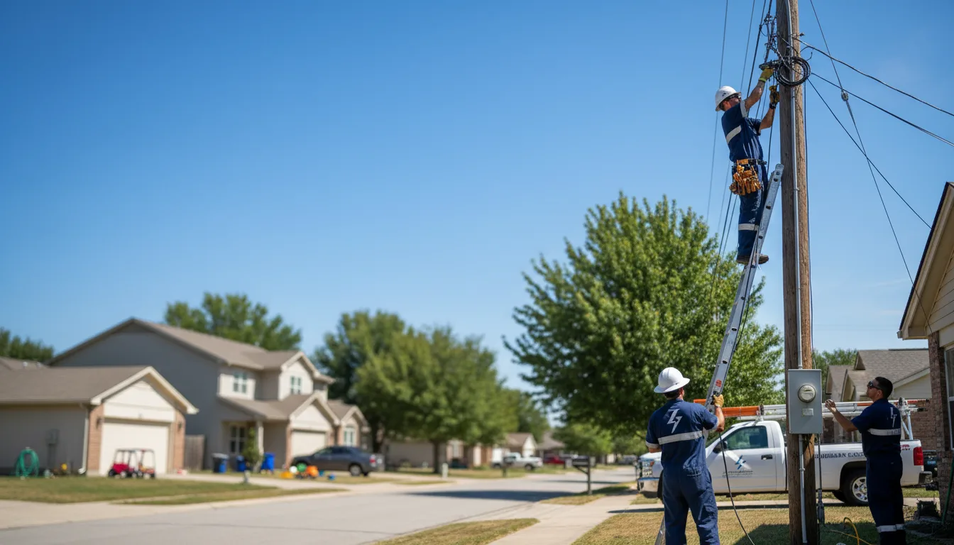 Residential electrician providing installation services in Ellendale, ND